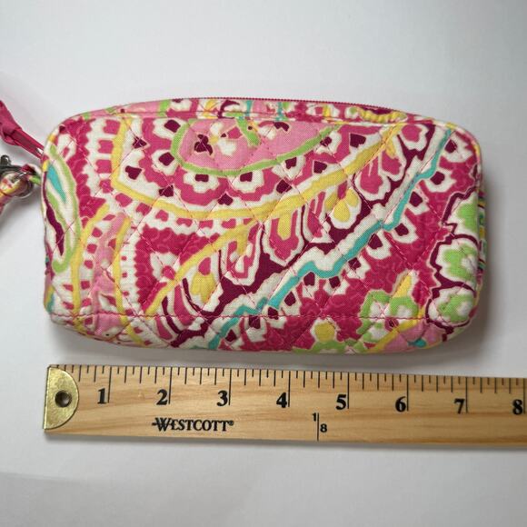 Vera Bradley Capri Melon Paisley Print Clutch Wristlet Wallet - Picture 5 of 6